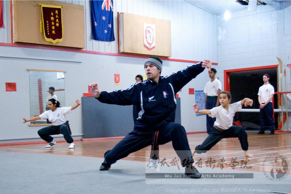 Kung Fu class in session